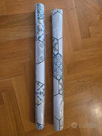 2 rotoli adesivi effetto piastrelle stile spagnolo
