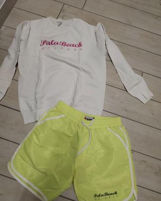 Maglione Sportivo garzato e pantaloncini corti
