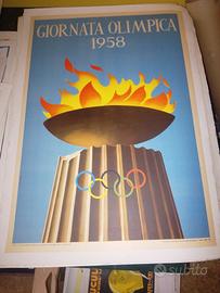 manifesto poster pubblicitario giornata olimpica58