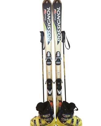 Set Completo Sci Bambino 130 cm + Scarponi + Basto