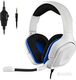 cuffie da gaming con microfono  bianco/nero