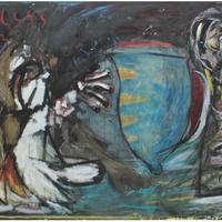 Dipinto Lamberto Correggiari "Il dono"