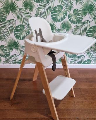 Seggiolone pappa/sedia Stokke Steps e sdraietta