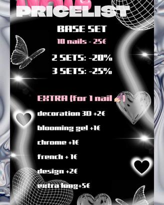 Unghie finte riutilizzabili fatte a mano