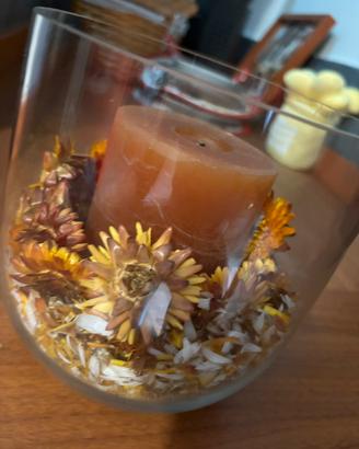 Vaso con candela