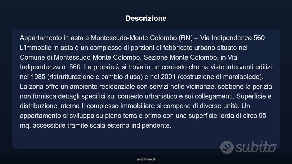 Appartamento – Monte Colombo, Taverna - Vista 3