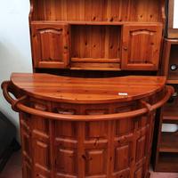 Mobile Angolo Bar in legno massello.