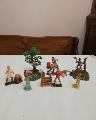 Nardi statuine plastica per presepe