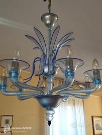 Lampadario in vetro di murano