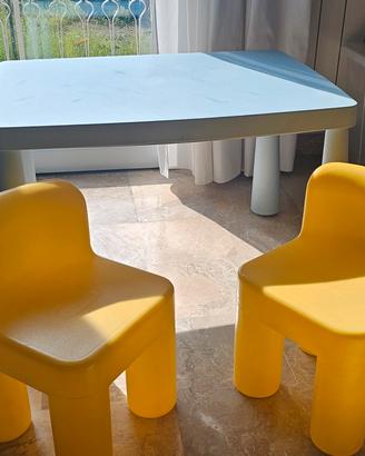 tavolino ikea Mammut con sedie
