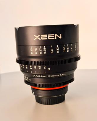 Samyang obiettivo xeen T1.5  24mm Canon EF