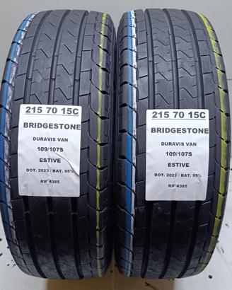 2 GOMME 215 70 15C BRIDGESTONE RIF4385