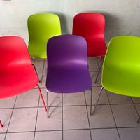 Set 5 Sedie Magis TROY Design Marcel Wanders