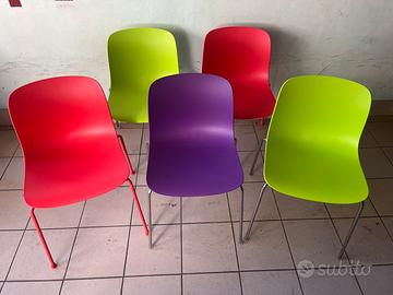 Set 5 Sedie Magis TROY Design Marcel Wanders