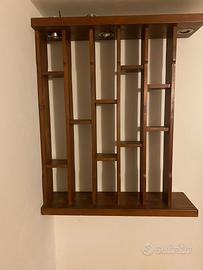 Mobile libreria in legno con luce