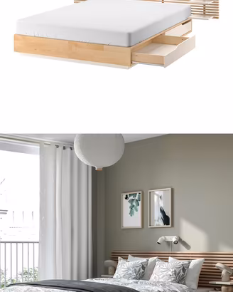 Letto matrimoniale ikea Mandal
