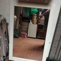 Specchio moderno laccato bianco