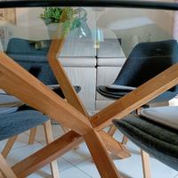 tavolo Agerby 119cm in vetro 