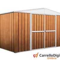 Box in lamiera di Acciaio 360x260cm fin legno