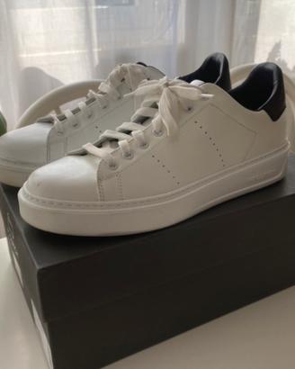 Sneakers Woolrich Classic Court in pelle bianca
