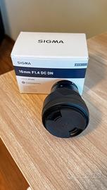 Obiettivo Sigma 16mm - F/ 1.4 (C) AF E-Mount