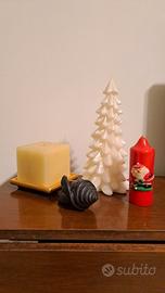 Candele decorative a tema natalizio