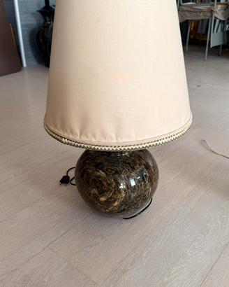 Vaso in marmo cinese predisposto a lampada