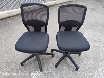 due poltrone da ufficio 