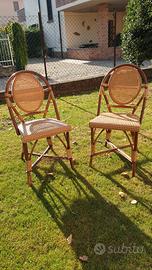 sedie in bambu' e rattan