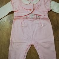 Completo 2 pezzi pagliaccetto+bolerino rosa BRUMS