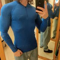 Maglia compression allenamento Prozis peak blu