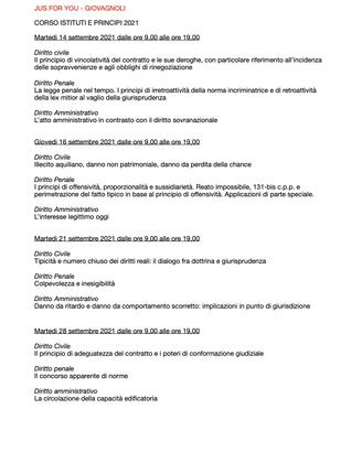 Sbobinature personali corsi Giovagnoli