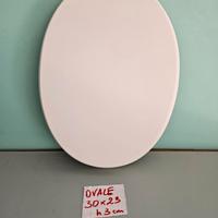 BASE OVALE BIANCA 30 X 23 APPOGGIO STATUE LUMI