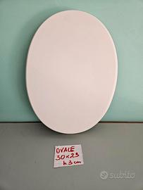 BASE OVALE BIANCA 30 X 23 APPOGGIO STATUE LUMI