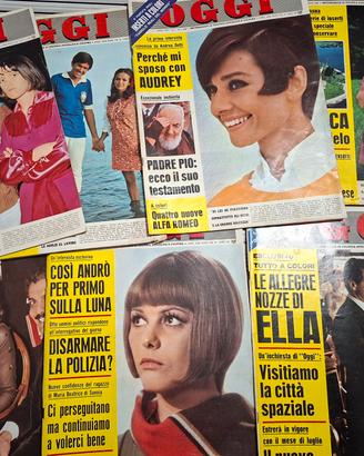 7 riviste Oggi anno 1969