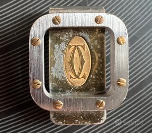 Fermasoldi Vintage Cartier Santos Oro/Argento