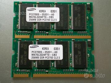 Samsung RAM DDR SODIMM 256MB PC2700S-2533-1-A1