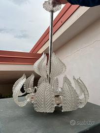 Lampadario in vetro anni ‘50