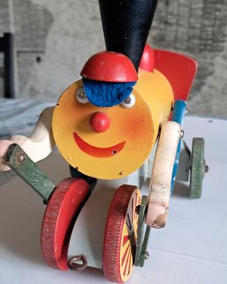 Giocattolo legno vintage anni '60 - trenino BRIO