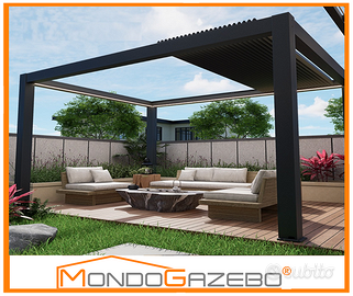 pergola bioclimatica motore led rgb retrattile pro