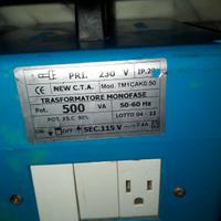 trasformatore 220/115 volt