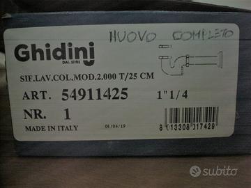 sifone lavandino e bidet