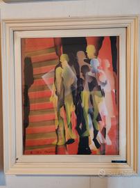 Coppia quadri autentici Antonio De Muro 1972