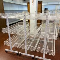 Ceste espositori con rotelle