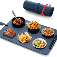 Scaldavivande, vassoio riscaldante, arrotolabile