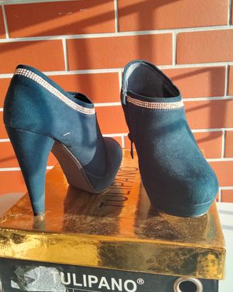 Tronchetto camoscio blu n.35