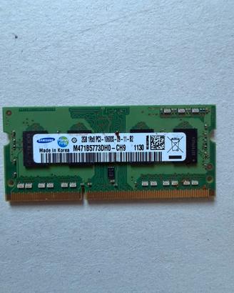 Memoria SODIMM Samsung 2GB DDR3