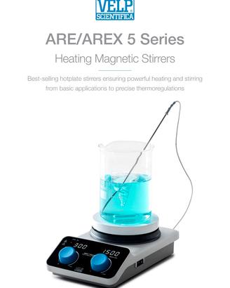 Agitatore magnetico riscaldato mod. arex 5 dig