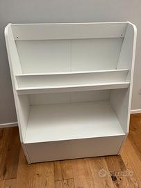 Bergig libreria Ikea bianca a scomparti cassetto