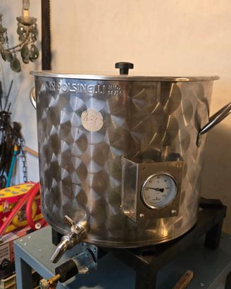 Pentola inox Polsinelli 50 litri per Homebrewing